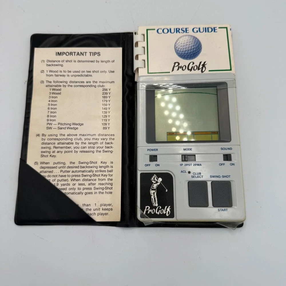 Vintage 1984 Bandai LSI Game Pro Golf Handheld Electronic Game Japan Tested